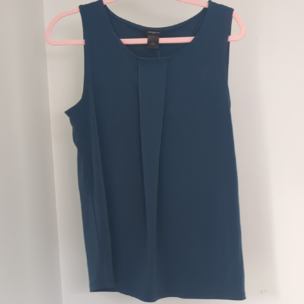 Ann Taylor Blue Sleeveless Top